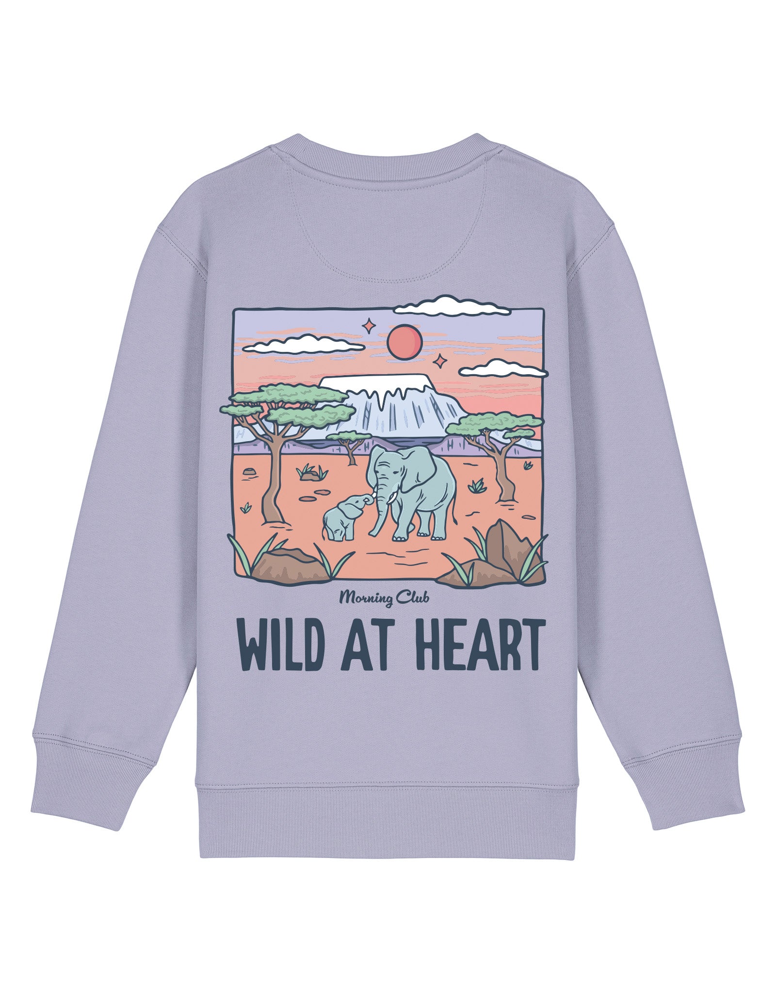 Wild At Heart Printed Organic Cotton Childrens Sweatshirt