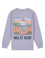 Wild At Heart Printed Organic Cotton Childrens Sweatshirt