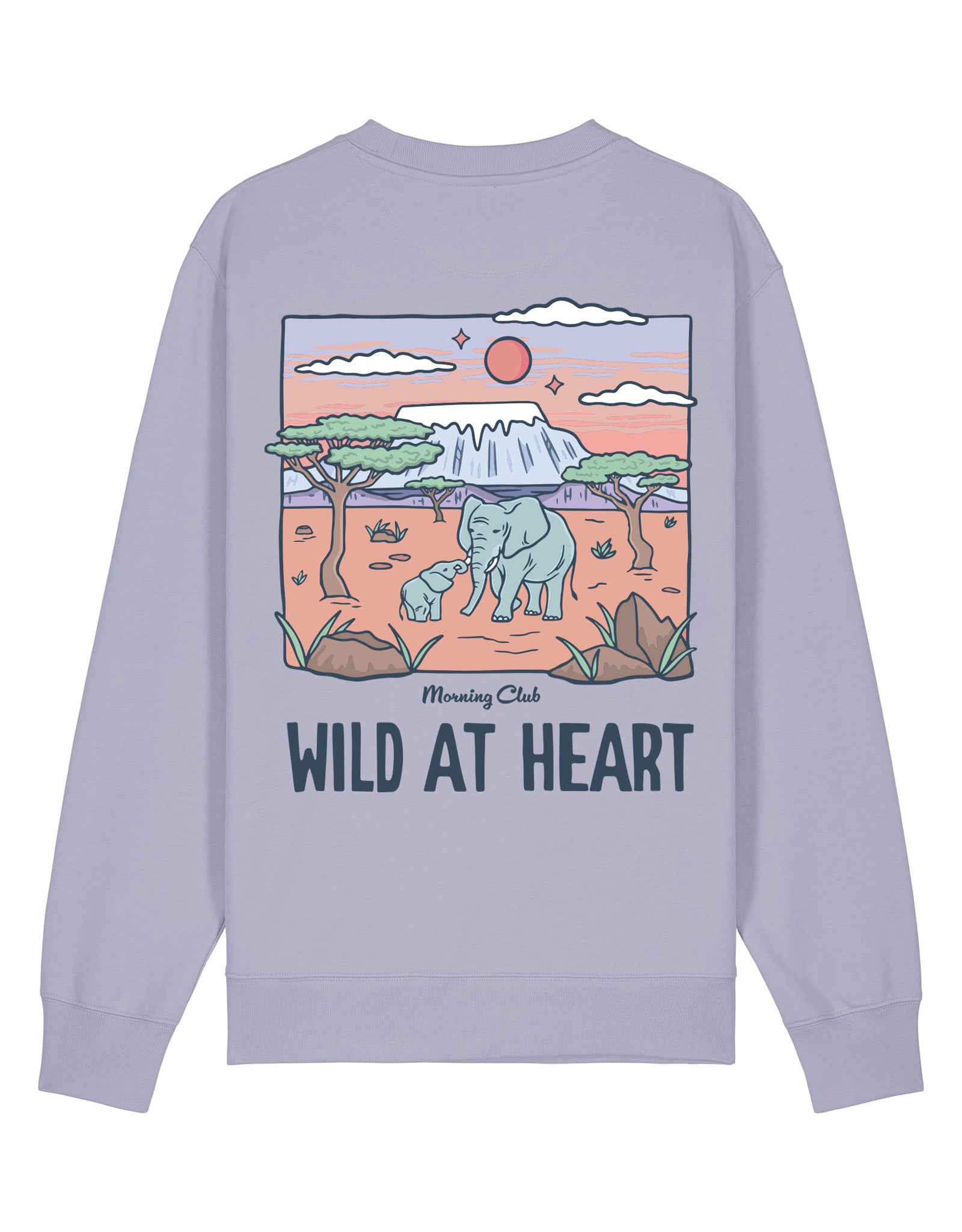 Wild At Heart Printed Organic Cotton Sweatshirt