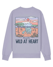 Wild At Heart Printed Organic Cotton Sweatshirt