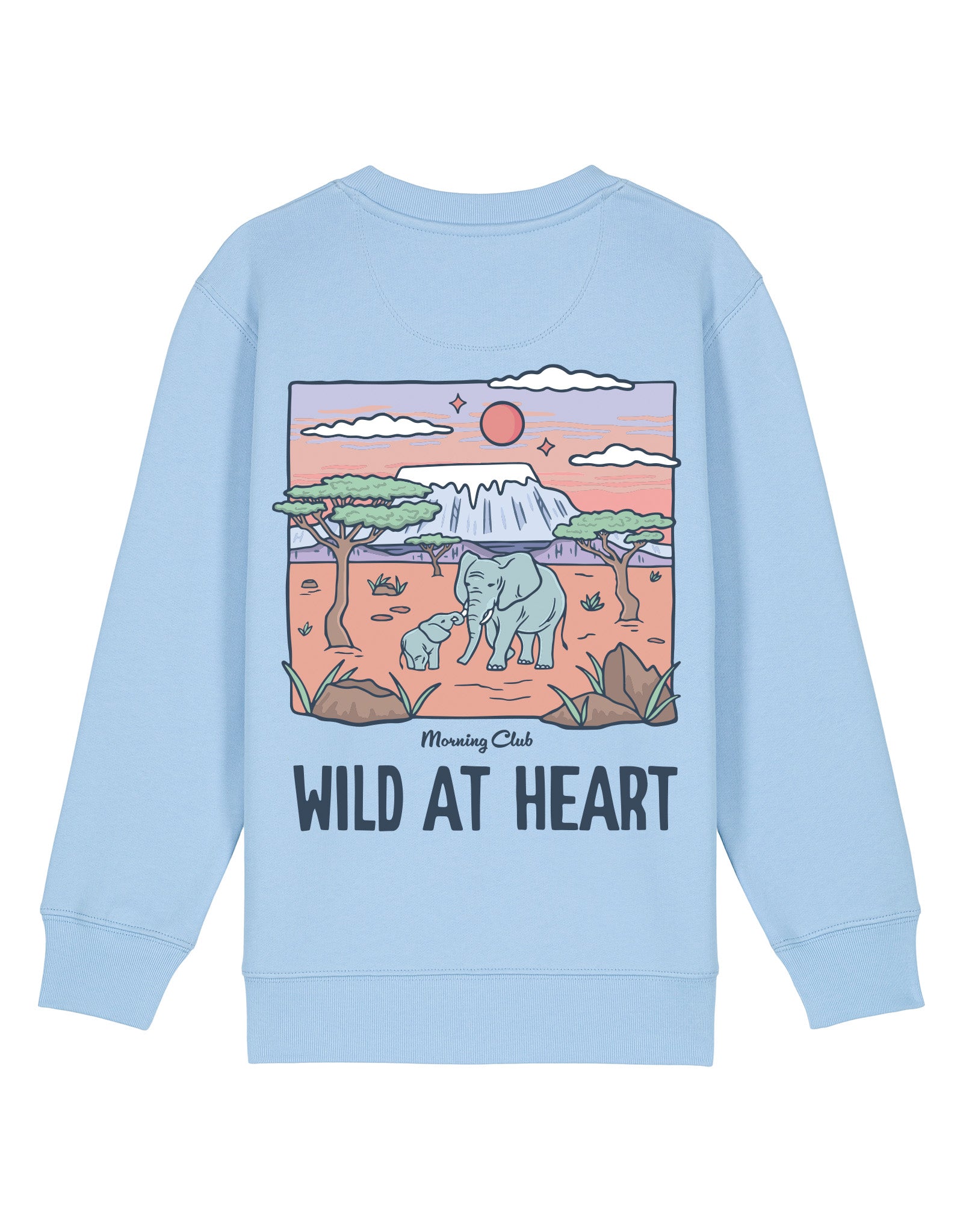Wild At Heart Printed Organic Cotton Childrens Sweatshirt