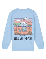 Wild At Heart Printed Organic Cotton Childrens Sweatshirt