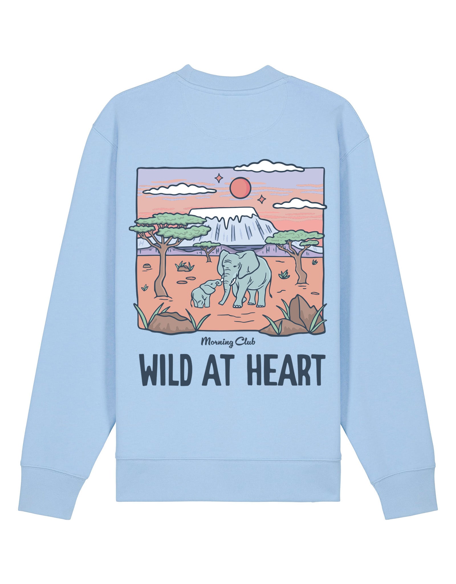 Wild At Heart Printed Organic Cotton Sweatshirt