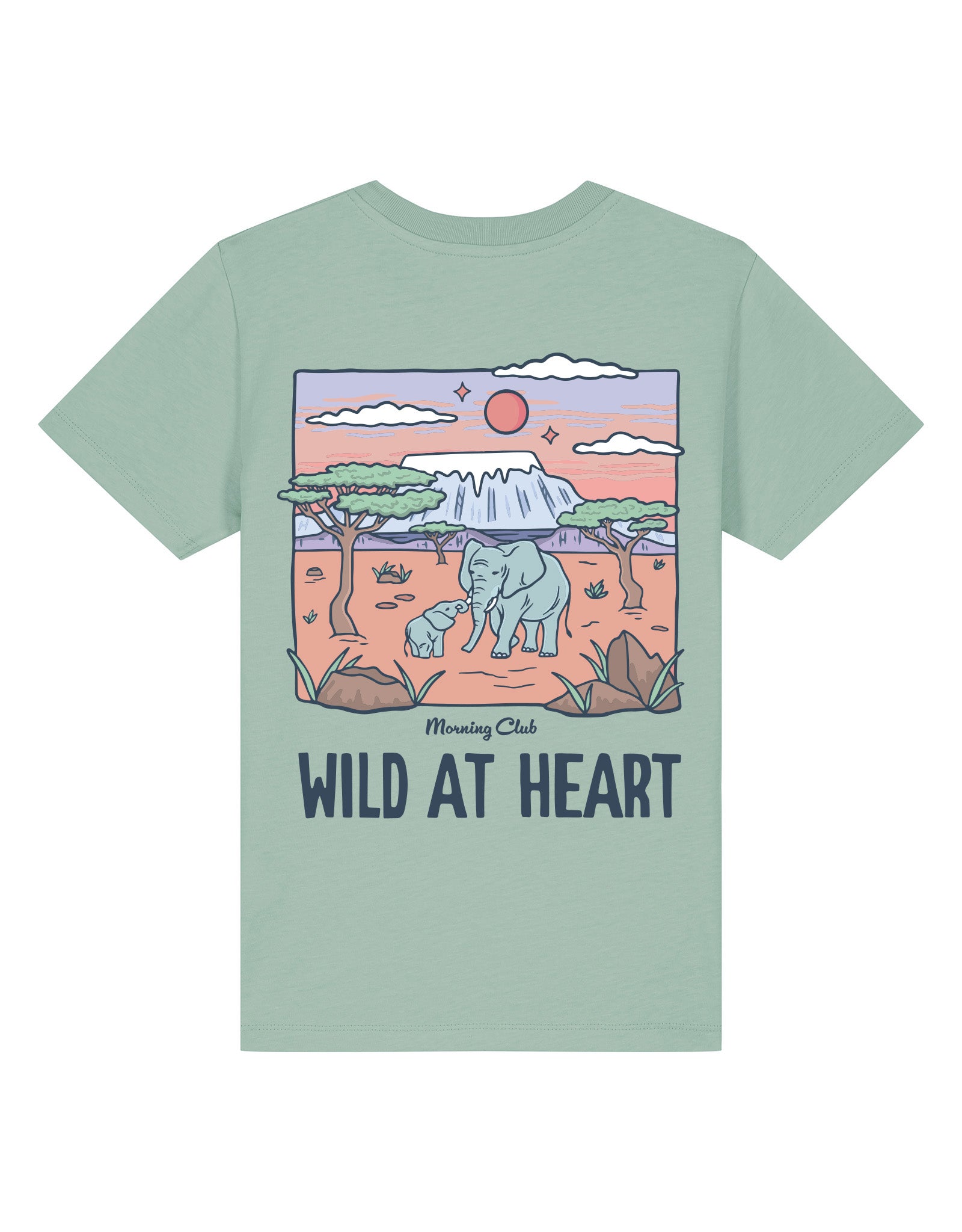 Wild At Heart Printed Organic Cotton Childrens T-Shirt