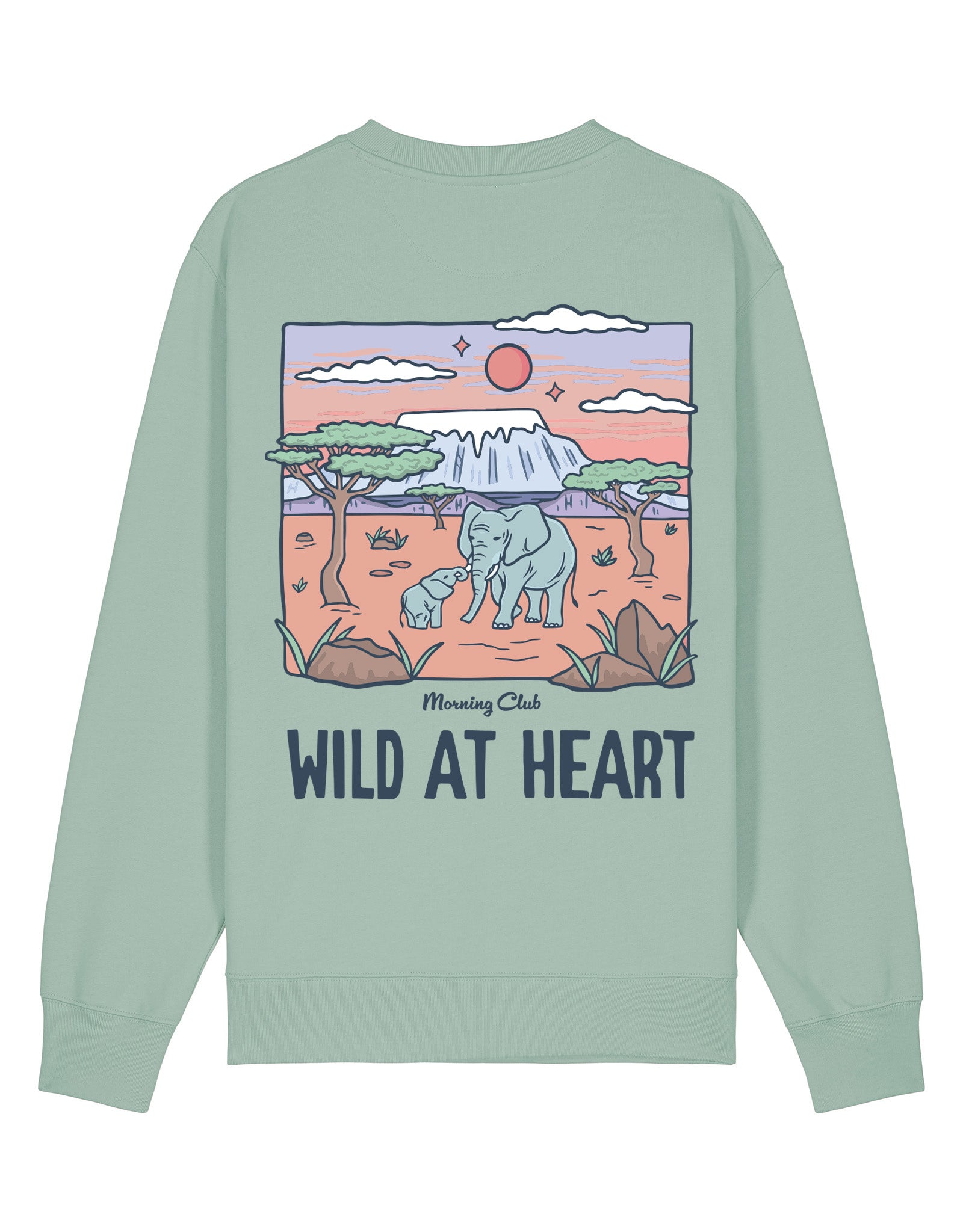 Wild At Heart Printed Organic Cotton Sweatshirt