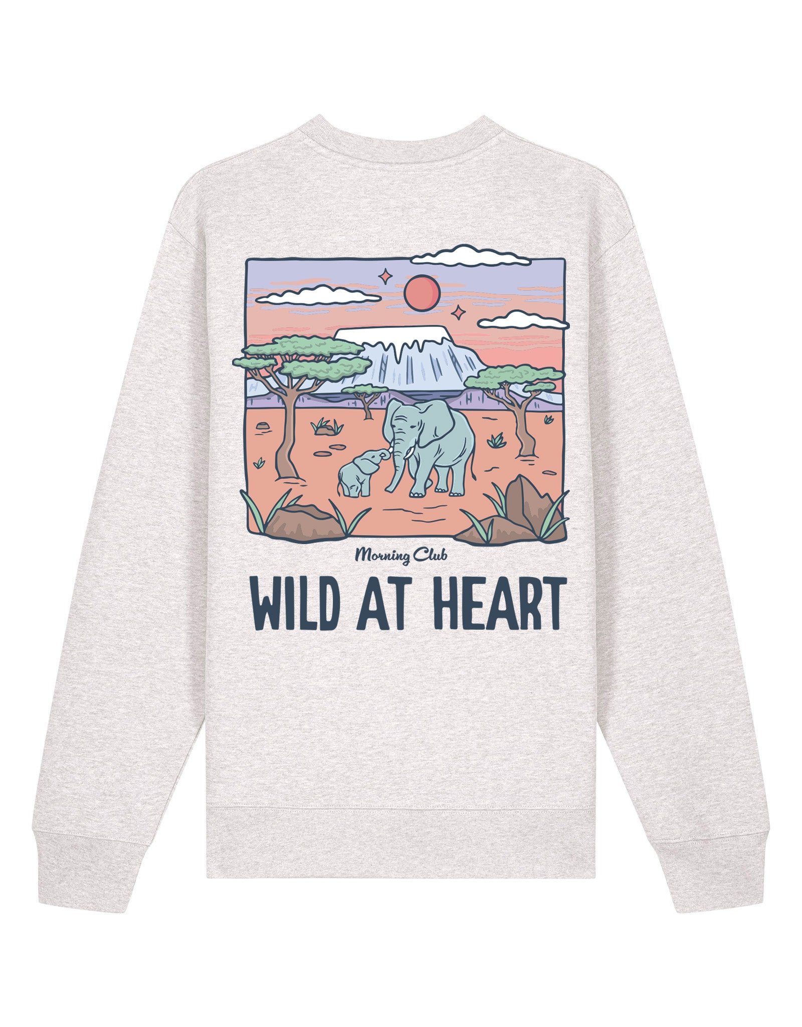 Wild At Heart Printed Organic Cotton Sweatshirt