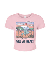Wild At Heart Printed Micro Rib Baby Tee