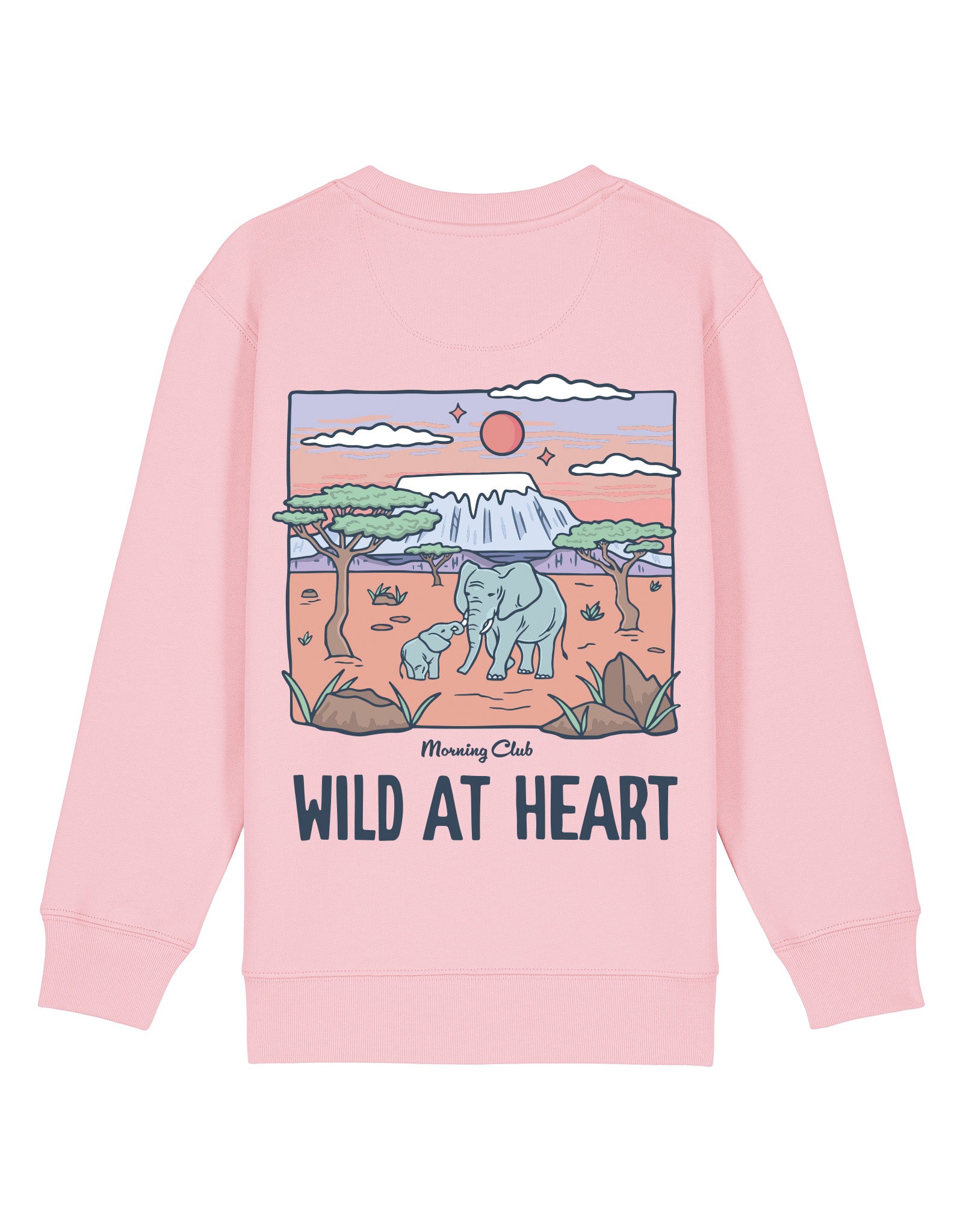 Wild At Heart Printed Organic Cotton Childrens Sweatshirt