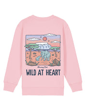 Wild At Heart Printed Organic Cotton Childrens Sweatshirt