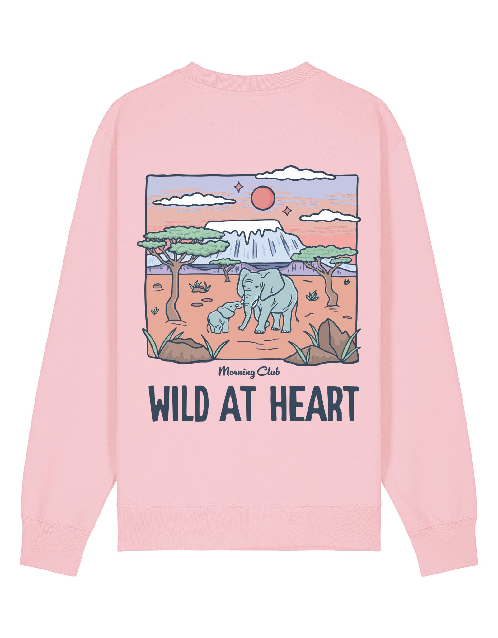 Wild At Heart Printed Organic Cotton Sweatshirt