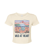Wild At Heart Printed Micro Rib Baby Tee