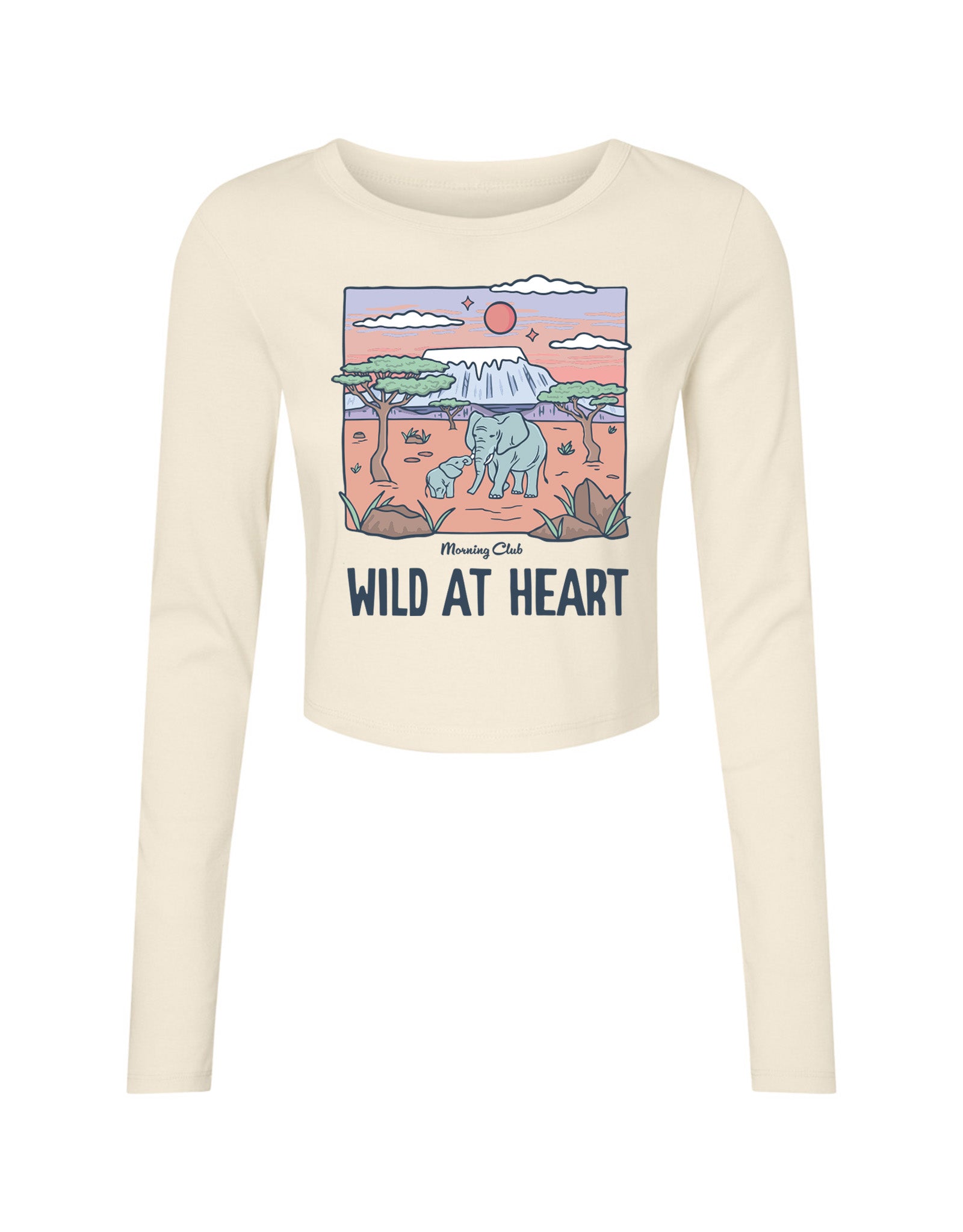 Wild At Heart Micro Rib Long Sleeved Tee