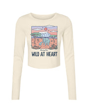 Wild At Heart Micro Rib Long Sleeved Tee