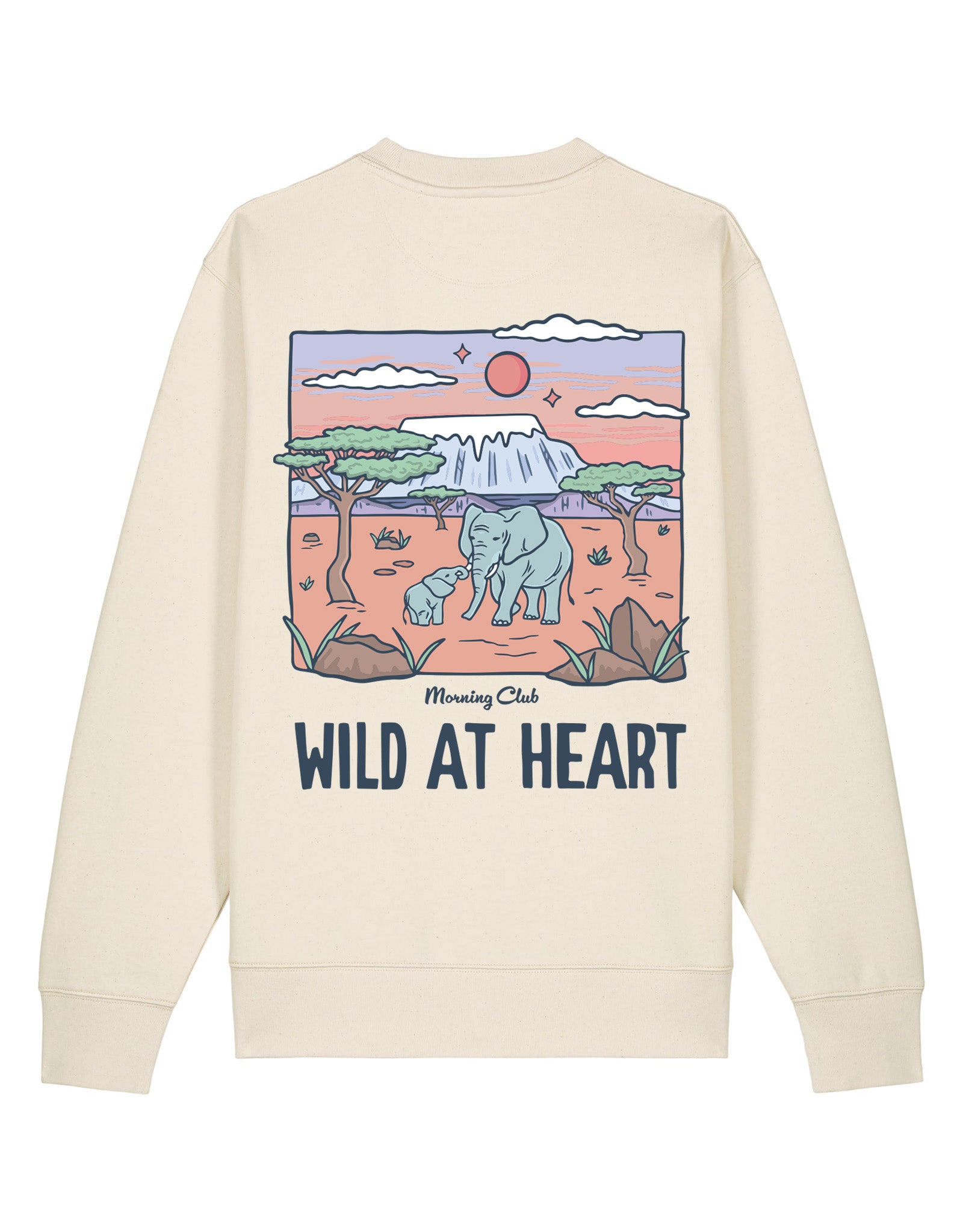 Wild At Heart Printed Organic Cotton Sweatshirt