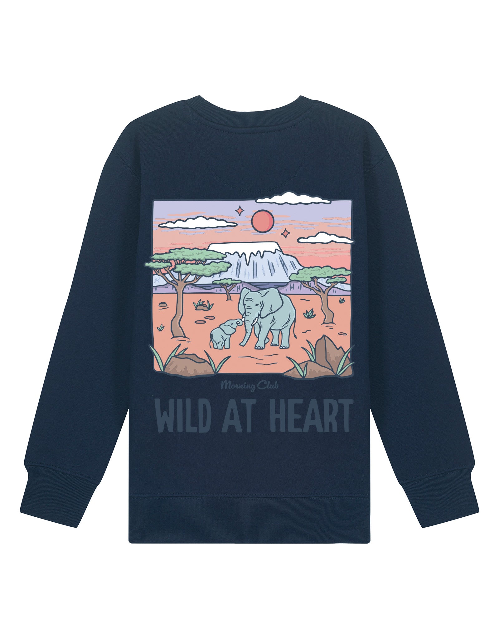 Wild At Heart Printed Organic Cotton Childrens Sweatshirt