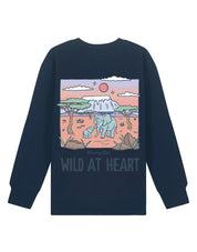 Wild At Heart Printed Organic Cotton Childrens Sweatshirt