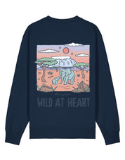 Wild At Heart Printed Organic Cotton Sweatshirt