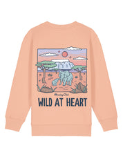 Wild At Heart Printed Organic Cotton Childrens Sweatshirt