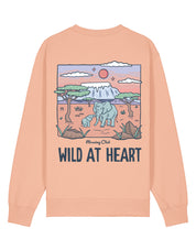 Wild At Heart Printed Organic Cotton Sweatshirt