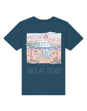 Wild At Heart Printed Organic Cotton Childrens T-Shirt