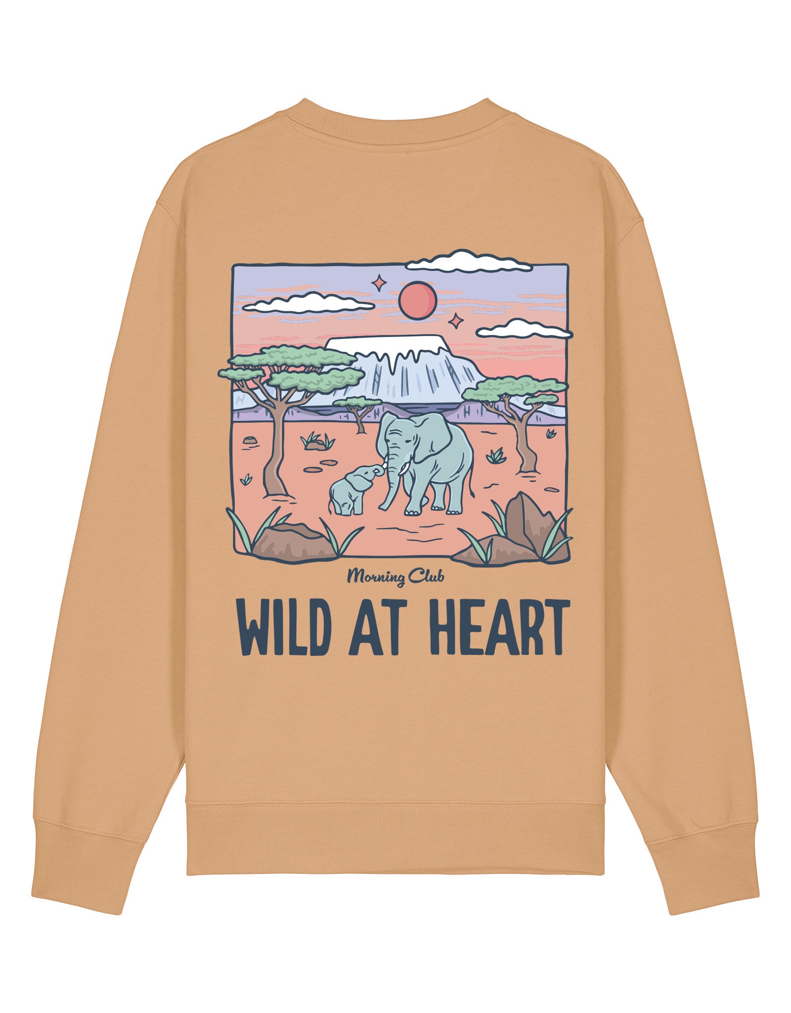 Wild At Heart Printed Organic Cotton Sweatshirt