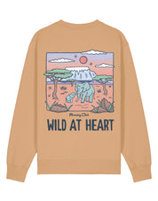 Wild At Heart Printed Organic Cotton Sweatshirt
