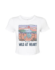 Wild At Heart Printed Micro Rib Baby Tee