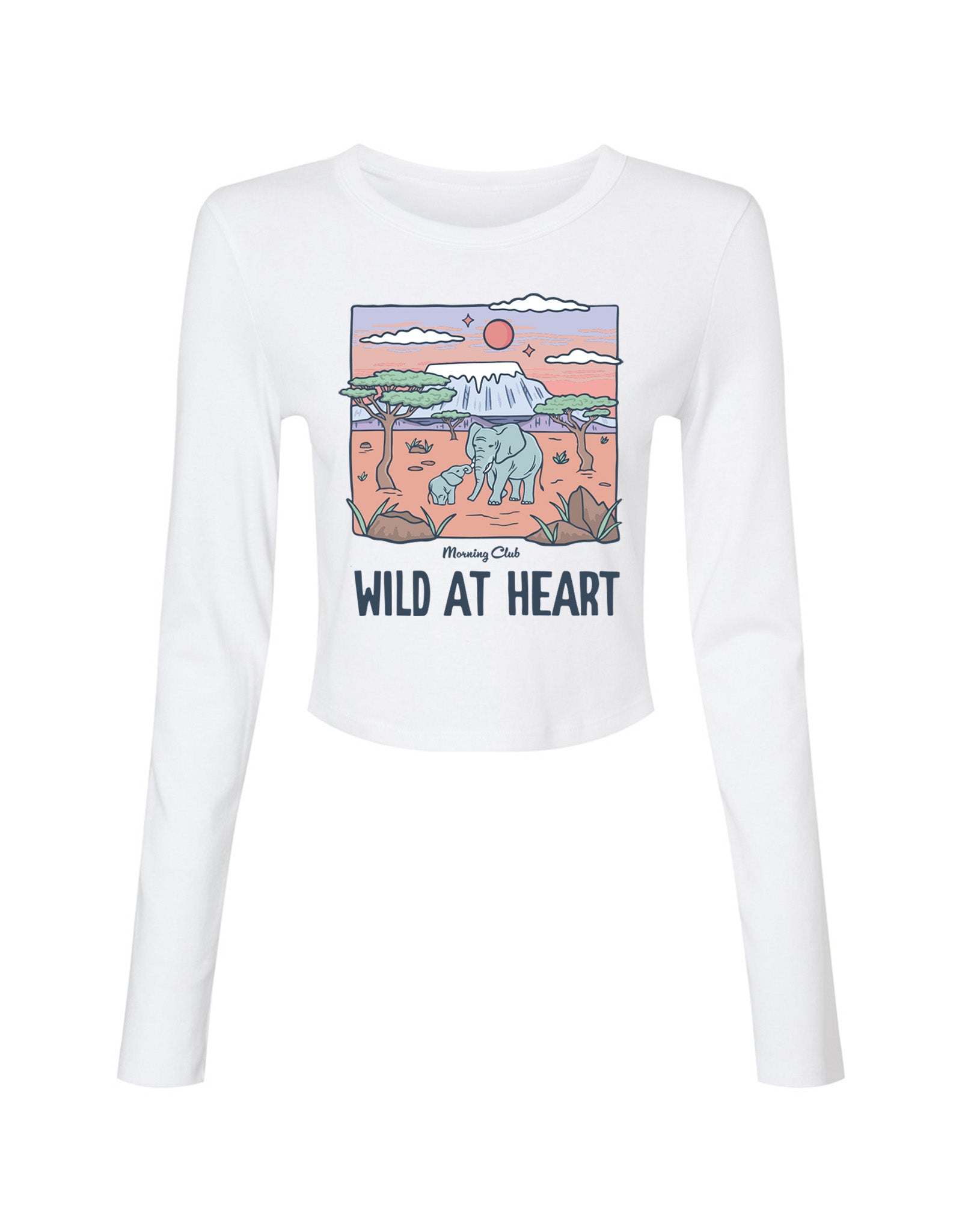 Wild At Heart Micro Rib Long Sleeved Tee