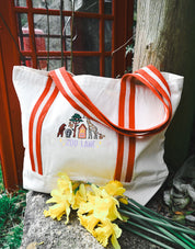Zoo Lane Embroidered Boat Bag