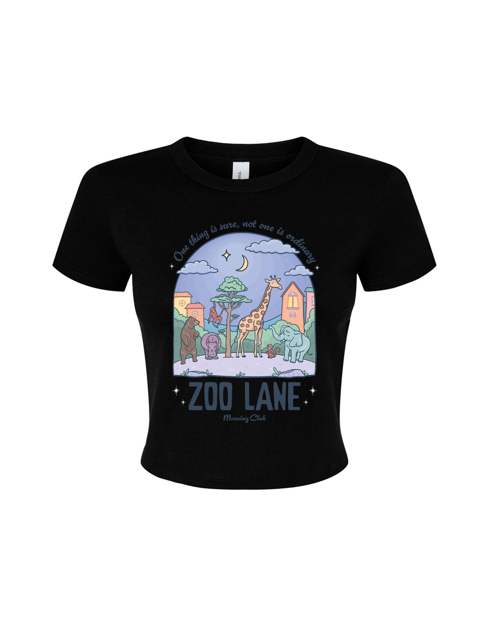 Zoo Lane Printed Micro Rib Baby Tee