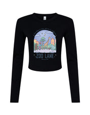 Zoo Lane Printed Micro Rib Long Sleeved Tee