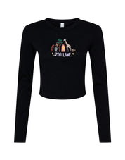 Zoo Lane Embroidered Micro Rib Long Sleeved Tee