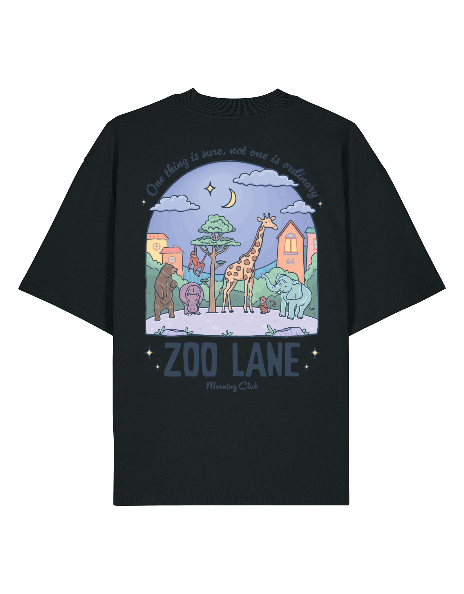 Zoo Lane Printed Oversized Organic Cotton Tee