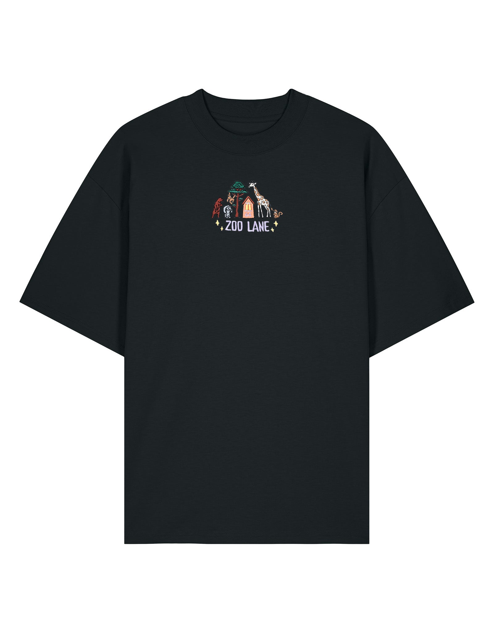 Zoo Lane Embroidered Oversized Organic Cotton Tee
