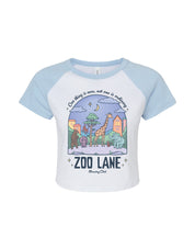 Zoo Lane Printed Micro Rib Raglan Baby Tee