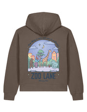 Zoo Lane Printed Boxy Organic Cotton Hoodie
