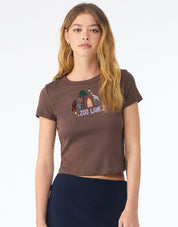 Zoo Lane Embroidered Micro Rib Baby Tee