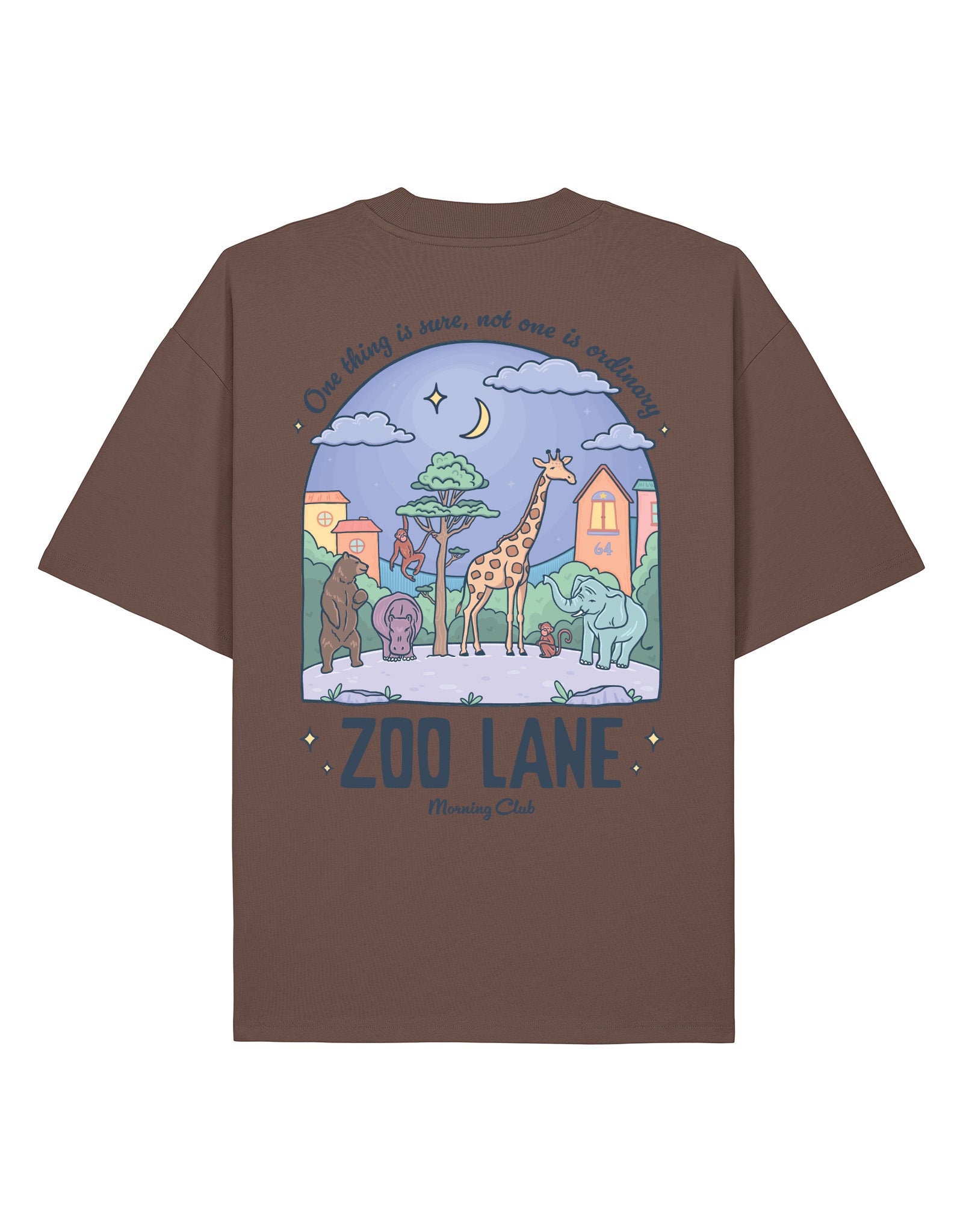 Zoo Lane Printed Oversized Organic Cotton Tee