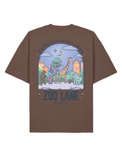 Zoo Lane Printed Oversized Organic Cotton Tee