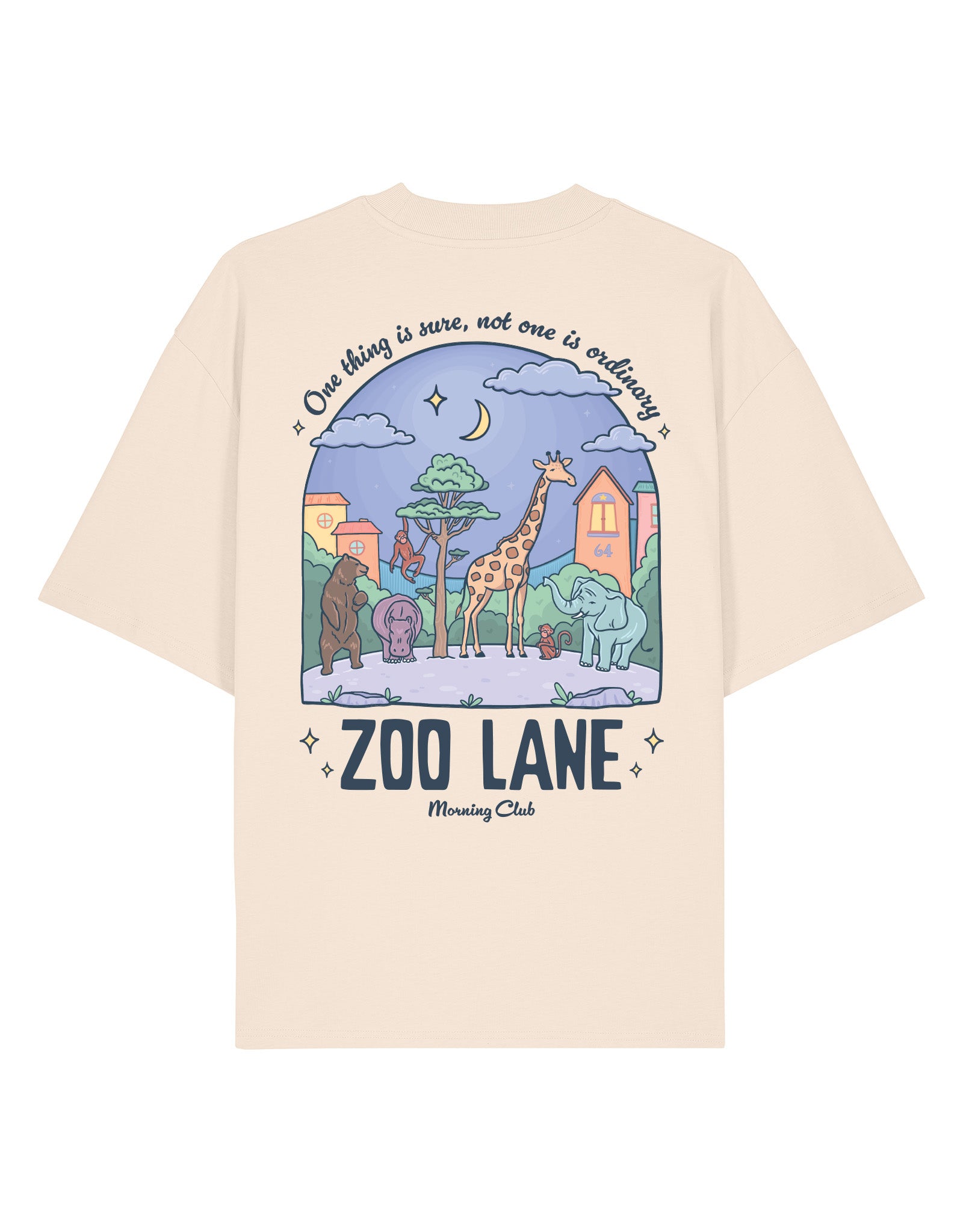 Zoo Lane Printed Oversized Organic Cotton Tee