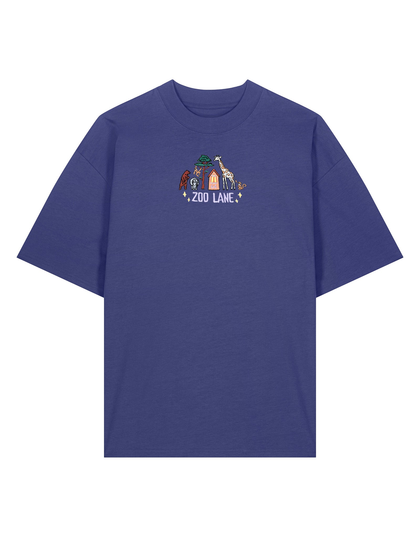 Zoo Lane Embroidered Oversized Organic Cotton Tee