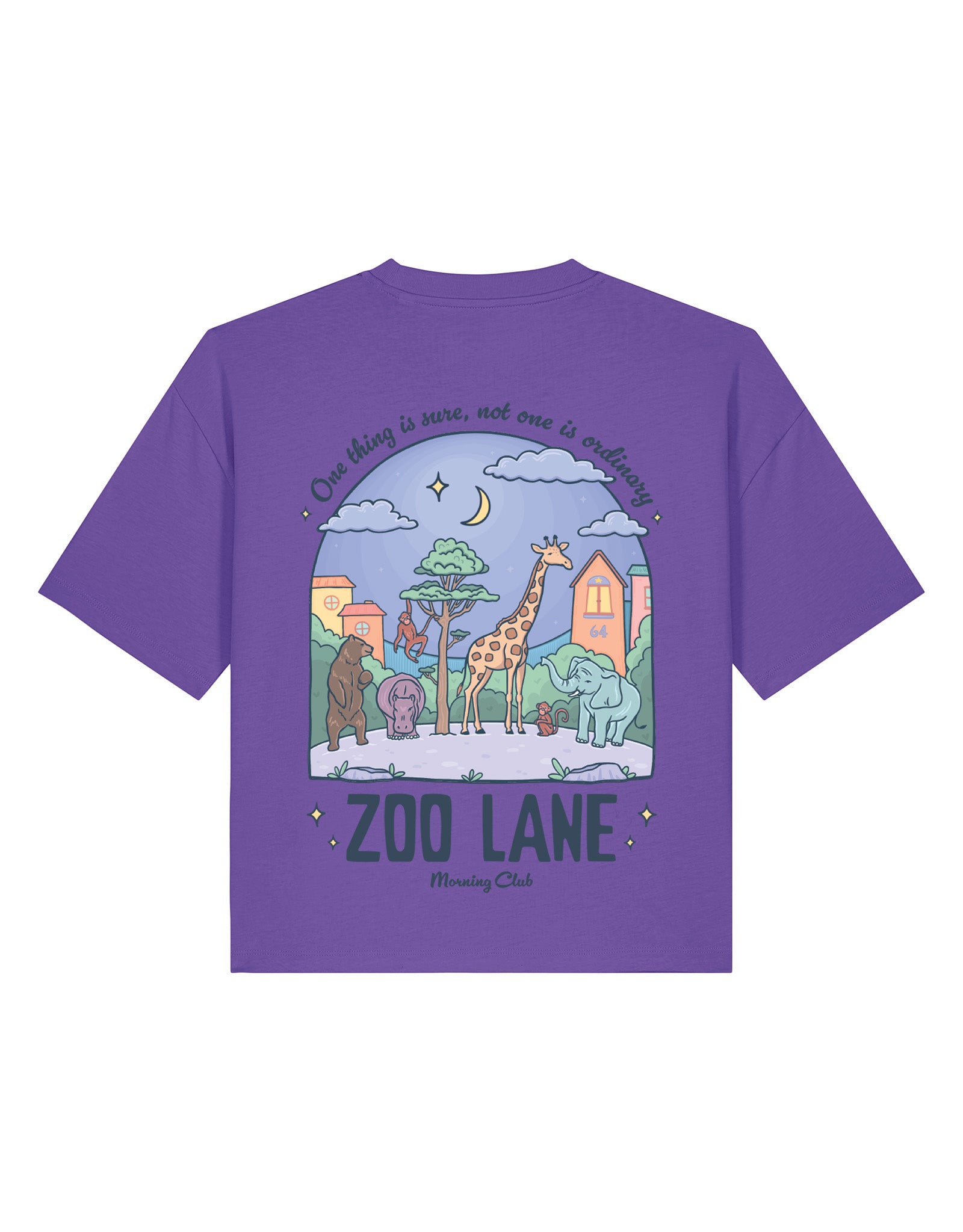 Zoo Lane Printed Boxy Organic Cotton Tee