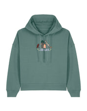Zoo Lane Embroidered Boxy Organic Cotton Hoodie