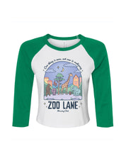 Zoo Lane Printed Micro Rib 3/4 Sleeve Tee