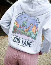 Zoo Lane Printed Boxy Organic Cotton Zip Hoodie