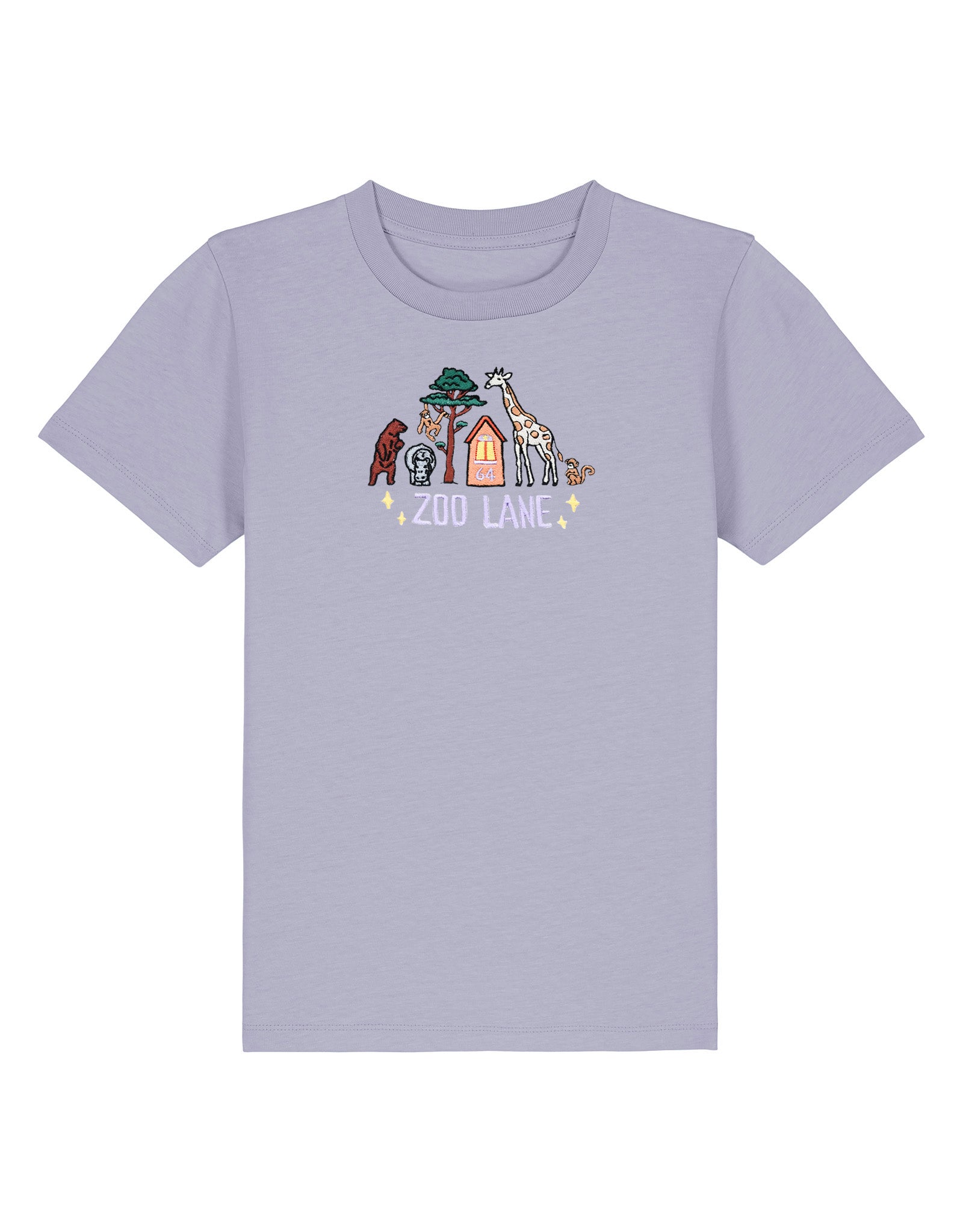 Zoo Lane Embroidered Organic Cotton Childrens T-Shirt