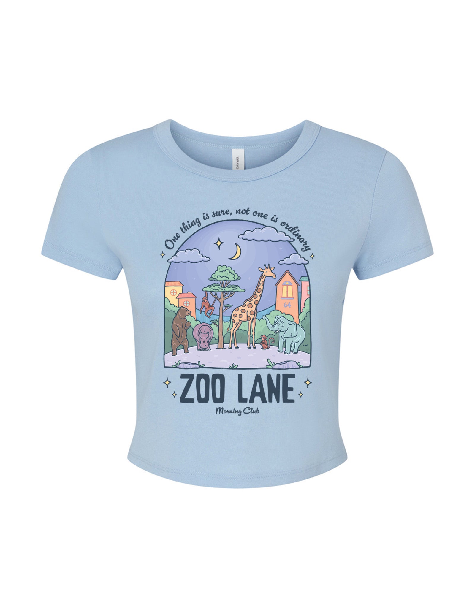 Zoo Lane Printed Micro Rib Baby Tee