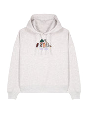 Zoo Lane Embroidered Boxy Organic Cotton Hoodie