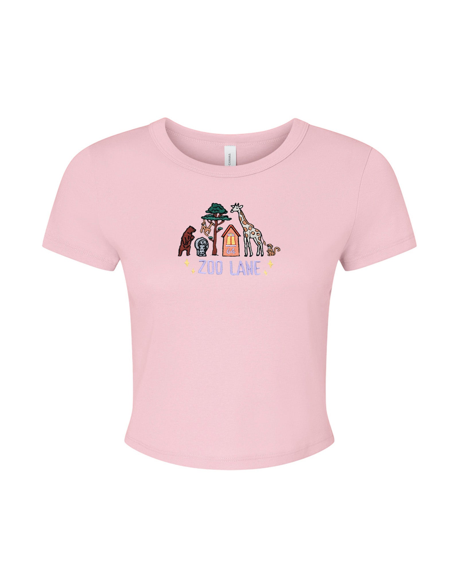 Zoo Lane Embroidered Micro Rib Baby Tee
