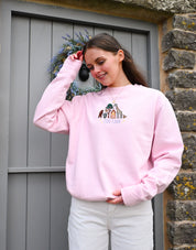 Zoo Lane Embroidered Organic Cotton Sweatshirt